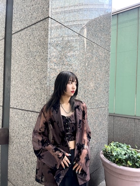 「led.tokyo（レッドトウキョウ）のアイテム（ジャケット/アウター）」を使った、MINAさん（レディース・163cm）の夏コーディネート
