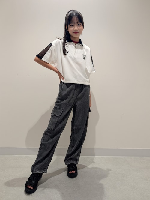 メッシュ切替ハーフジッププルオーバー