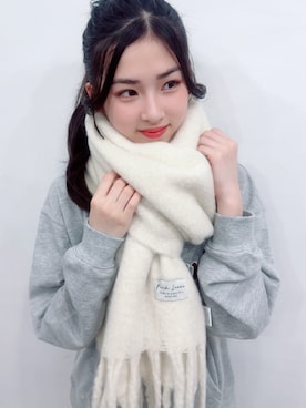 「アイテム（ファッション雑貨）」を使った、PINK-latteさん（キッズ・152cm）の秋コーディネート