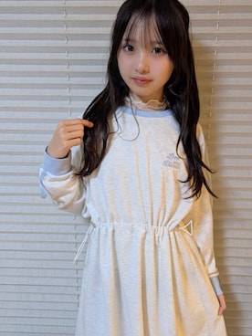 「アイテム（ワンピース）」を使った、PINK-latteさん（キッズ・151cm）の秋コーディネート