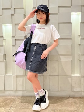 「アイテム（トップス）」を使った、PINK-latteさん（キッズ・138cm）の夏コーディネート