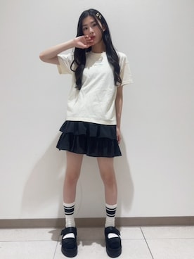 「アイテム（シューズ）」を使った、PINK-latteさん（キッズ・152cm）の夏コーディネート
