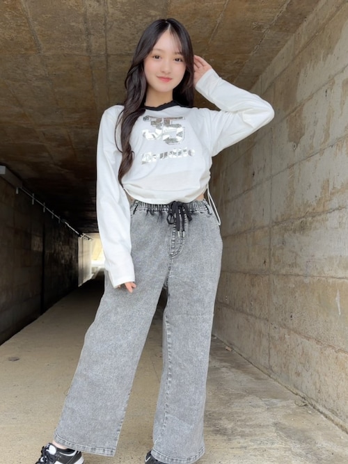 衿付き箔ナンバーロンT