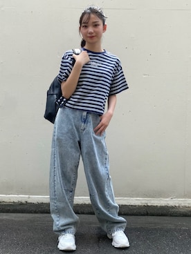 「アイテム（パンツ）」を使った、PINK-latteさん（キッズ・153cm）の夏コーディネート