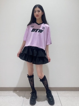 「アイテム（その他トップス）」を使った、PINK-latteさん（キッズ・152cm）の夏コーディネート
