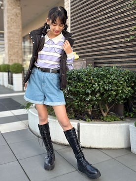 PINK-latteさん（キッズ・151cm）の秋コーディネート