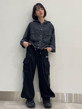 「アイテム（ブルゾン）」を使った、PINK-latteさん（キッズ・155cm）の秋コーディネート