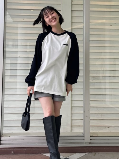 ラグランサガラチュニックロンT