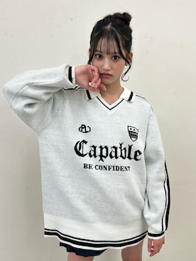 「PINK-latte（ピンクラテ）のアイテム」を使った、PINK-latteさん（レディース・151cm）の冬コーディネート