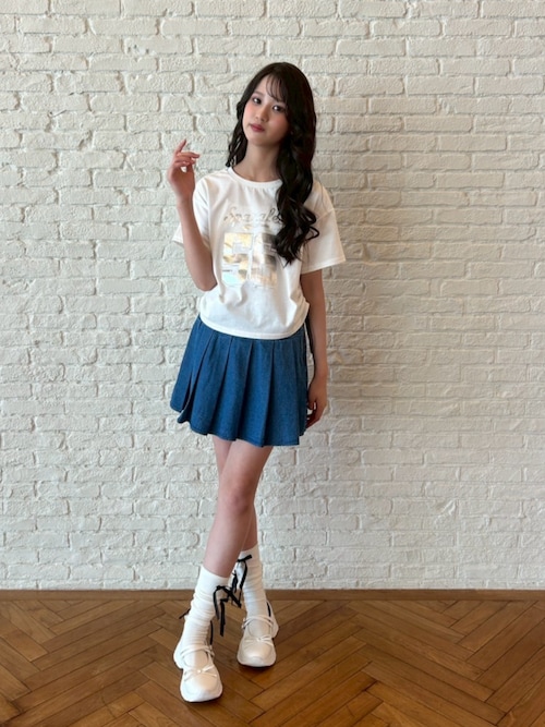 サイドロゴナンバリングTシャツ