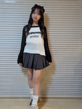 「アイテム（その他トップス）」を使った、PINK-latteさん（キッズ・151cm）の秋コーディネート