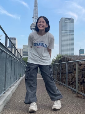 「アイテム（パンツ）」を使った、PINK-latteさん（キッズ・155cm）の夏コーディネート
