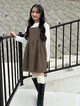 「アイテム（その他トップス）」を使った、PINK-latteさん（キッズ・154cm）の秋コーディネート