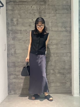 「LAPUIS（ラピュイ）のアイテム（アクセサリー）」を使った、鈴木(Suzuki)さん（レディース・153cm）の夏コーディネート