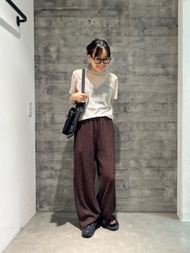 「LAPUIS（ラピュイ）のアイテム（アクセサリー）」を使った、鈴木(Suzuki)さん（レディース・153cm）の夏コーディネート