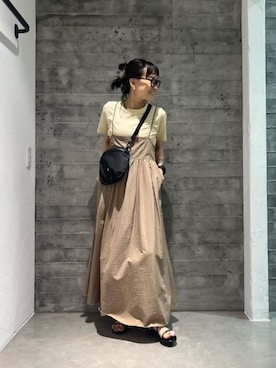 「LAPUIS（ラピュイ）のアイテム（アクセサリー）」を使った、鈴木(Suzuki)さん（レディース・153cm）の夏コーディネート