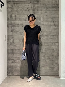 「LAPUIS（ラピュイ）のアイテム（アクセサリー）」を使った、鈴木(Suzuki)さん（レディース・153cm）の夏コーディネート