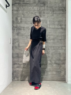 「LAPUIS（ラピュイ）のアイテム（アクセサリー）」を使った、鈴木(Suzuki)さん（レディース・153cm）の夏コーディネート