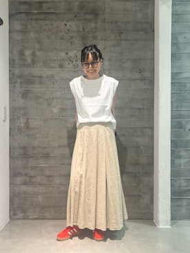 「LAPUIS（ラピュイ）のアイテム（アクセサリー）」を使った、鈴木(Suzuki)さん（レディース・153cm）の夏コーディネート
