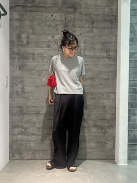 「LAPUIS（ラピュイ）のアイテム（アクセサリー）」を使った、鈴木(Suzuki)さん（レディース・153cm）の夏コーディネート
