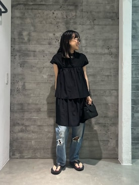 「LAPUIS（ラピュイ）のアイテム（アクセサリー）」を使った、鈴木(Suzuki)さん（レディース・153cm）の夏コーディネート
