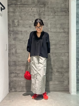 「LAPUIS（ラピュイ）のアイテム（アクセサリー）」を使った、鈴木(Suzuki)さん（レディース・153cm）の夏コーディネート