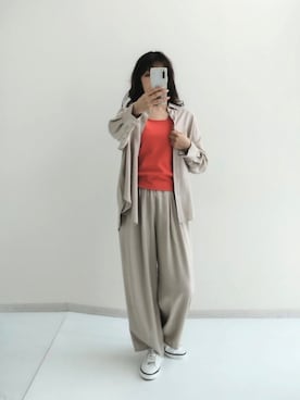 「スタッフ」｜naruさん（レディース・163cm）の春コーディネート