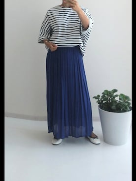 「アイテム（バレエシューズ）」を使った、naruさん（レディース・163cm）の夏コーディネート