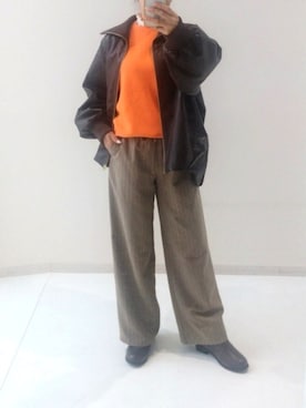 「スタッフ」｜naruさん（レディース・163cm）の秋コーディネート