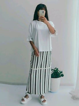 naruさん（レディース・163cm）の夏コーディネート