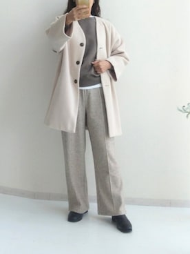 「nissen（ニッセン）のアイテム」を使った、naruさん（レディース・163cm）の秋コーディネート