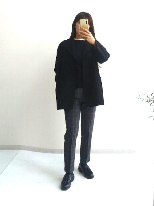 7days Life Styling ノーカラーコート コート ショールカラーウール調