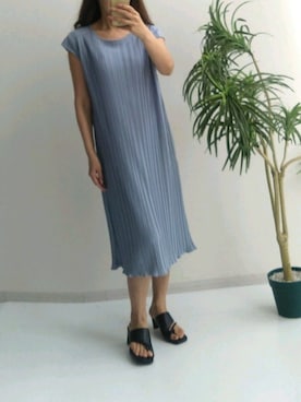 「レギュラー」｜「アイテム（ワンピース/ドレス）」を使った、naruさん（レディース・163cm）の夏コーディネート