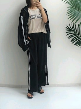 「レギュラー」｜「アイテム（ジャケット/アウター）」を使った、naruさん（レディース・163cm）の夏コーディネート