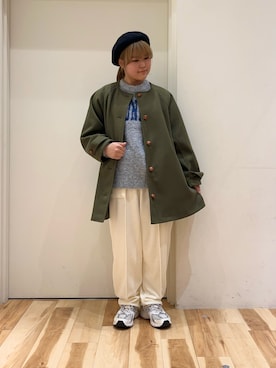 「Samansa Mos2（サマンサ モスモス）のアイテム（その他アウター）」を使った、さわさん（レディース・155cm）の秋コーディネート