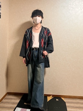 「アイテム（タンクトップ）」を使った、りん/160cmコーデさん（メンズ・161cm）の秋コーディネート