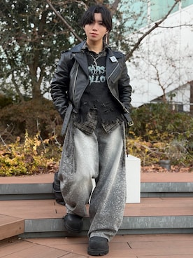 「GRANCY（グランシー）のアイテム」を使った、Liv/リヴ161cmさん（メンズ・161cm）の冬コーディネート