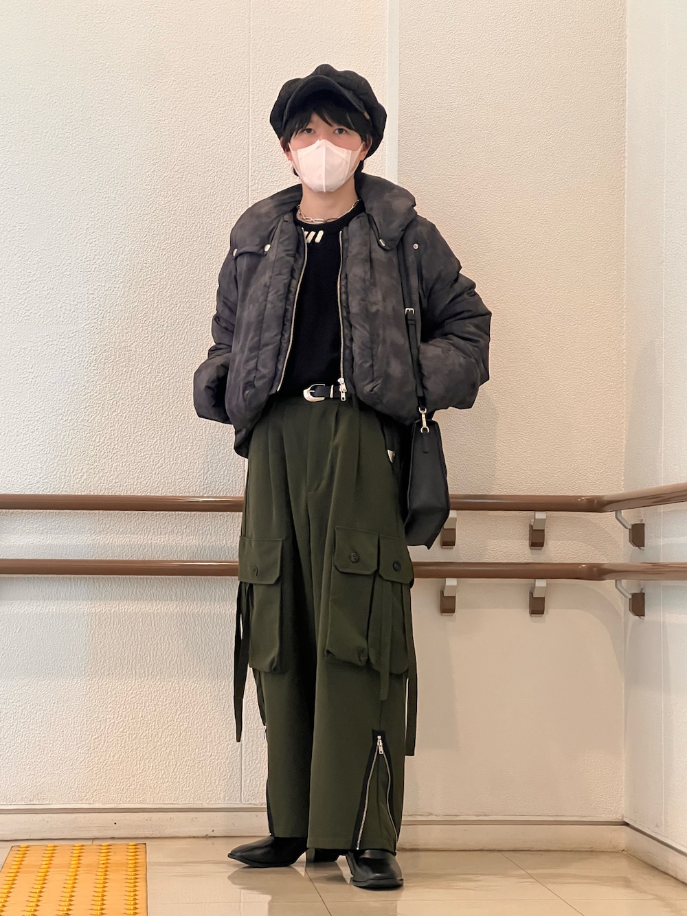 【GRANCY】プリントショートリアルダウン/Sサイズ GRANCY】Printed Short Real Down / プリントショートリアル