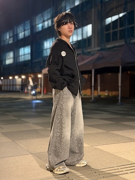 「アイテム（ウォレットチェーン）」を使った、Rin/りん161cmさん（メンズ・161cm・20代）の秋コーディネート