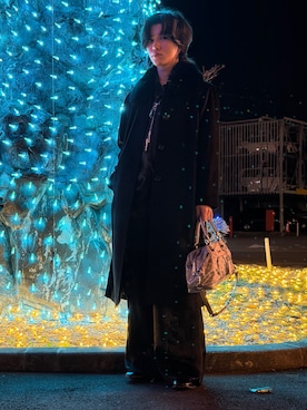 「低身長男子」｜「アイテム（トップス）」を使った、Rin/りん161cmさん（メンズ・161cm）の冬コーディネート