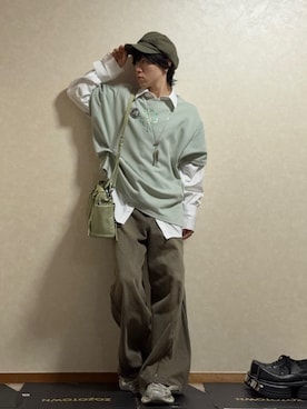 「アイテム（スニーカー）」を使った、Rin/りん161cmさん（メンズ・161cm・20代）の秋コーディネート