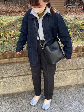 「UNIQLOコーデ」｜「アイテム（バレエシューズ）」を使った、chinoさん（レディース・155cm）の春コーディネート