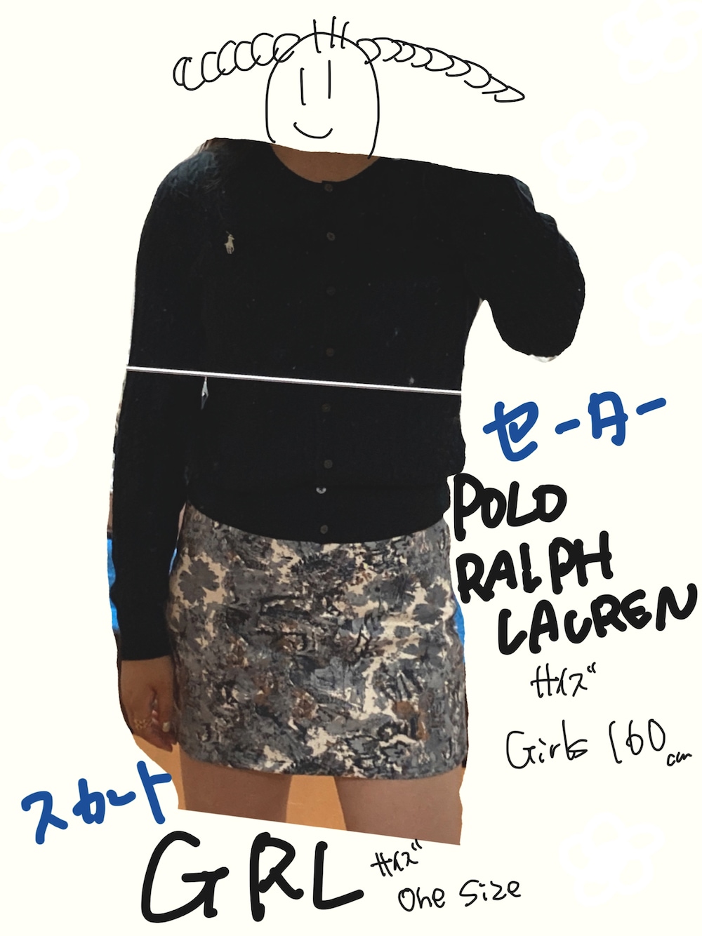 「秋コーデ、だから秋服が好き、秋服、ニット、セーター、ポロラルフローレン、グレイル、GRL、Polo Ralph Lauren、オトナ女子」｜「POLO RALPH LAURENのアイテム（ニット/セーター、ブラック系）」を使った、24K🫣さん（レディース・163cm）の秋コーディネートの1枚目の写真