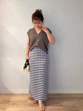 「NOLLEY’S（ノーリーズ）のアイテム」を使った、nolnaomiさん（骨格ストレート・レディース・150cm）の夏コーディネート