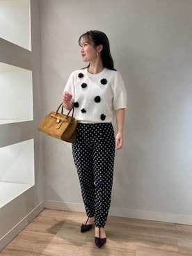 「アイテム（ニット/セーター）」を使った、nolnaomiさん（レディース・150cm）の夏コーディネート