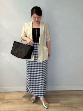 「アイテム（キャミソール、ブラウン系）」を使った、nolnaomiさん（レディース・150cm）の夏コーディネート