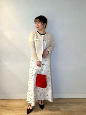 「アイテム（ノーカラージャケット）」を使った、nolnaomiさん（レディース・150cm）の夏コーディネート