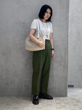 「ヒロコハヤシ」｜「アイテム（アクセサリー）」を使った、um_hhさん（レディース・161cm）の春コーディネート