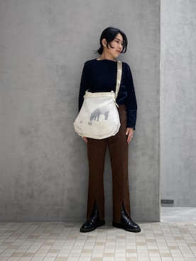 「ヒロコハヤシ」｜「アイテム（アクセサリー）」を使った、um_hhさん（レディース・161cm）の春コーディネート