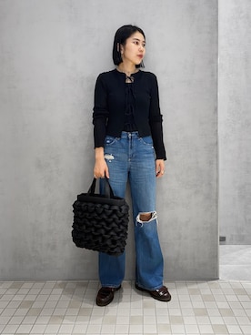 「ヒロコハヤシ」｜「アイテム（アクセサリー）」を使った、um_hhさん（レディース・161cm）の秋コーディネート